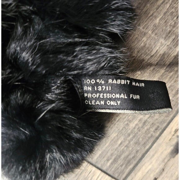Valerie Stevens Pom Pom Scarf Rabbit Fur Made in Italy - Picture 5 of 6